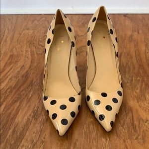 Kate Spade polka dot high heels